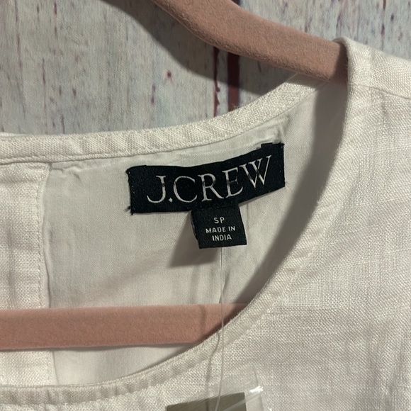 NWT J. Crew Maxine button-back dress in linen - Picture 9 of 14